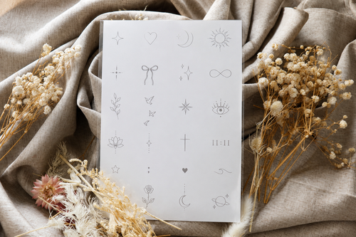 Tatouage temporaire papillons et plumes SKNLY - Collection Ailes